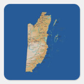 Belize Map Sticker (Vorderseite)