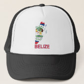 Belize Map Truckerkappe (Vorderseite)