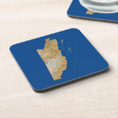 Belize Map Untersetzer (Linke Seite)