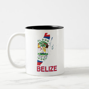 Belize Map Zweifarbige Tasse