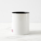 Belize Map Zweifarbige Tasse (Mittel)