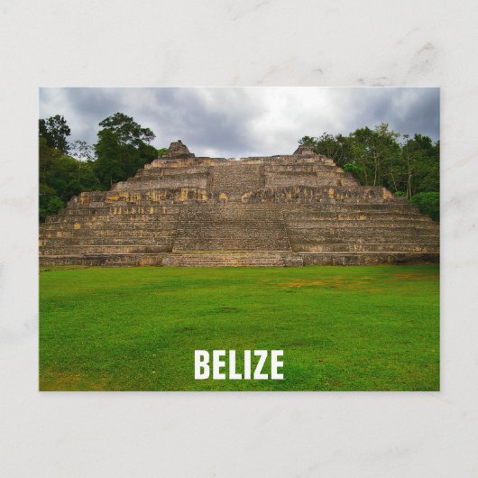 Belize Mayan Ruins Caracol Travel Foto Postkarte (Vorderseite)