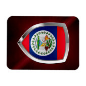 Belize Mettalic Emblem Magnet (Horizontal)