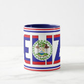 Belize National Flag Patriotic Kaffee Tasse (Zentrum)
