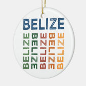 Belize Niedlich farbenfroh Keramik Ornament (Links)