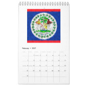 Belize Ölgemälde Zeichnend Kalender (Feb 2027)