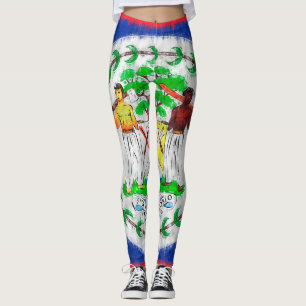 Belize Ölgemälde Zeichnend Leggings