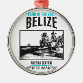 Belize Ornament Aus Metall (Vorne)