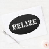 Belize Ovaler Aufkleber (Umschlag)