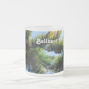 Belize-Palmen Mattglastasse