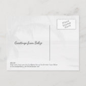 Belize Palmen und Karibik Meer Landschaft Postkarte (Rückseite)