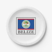 Belize Pappteller (Vorderseite)