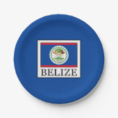 Belize Pappteller (Vorderseite)
