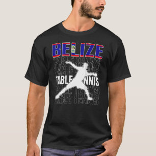 Belize Ping Pong Belizean Tischtennis Team Supplem T-Shirt