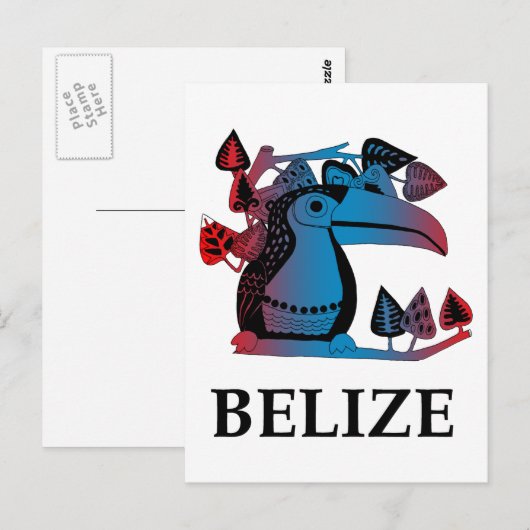 Belize Postkarte (Vorne/Hinten)