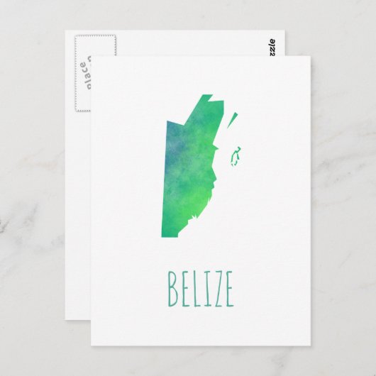 Belize Postkarte (Vorne/Hinten)