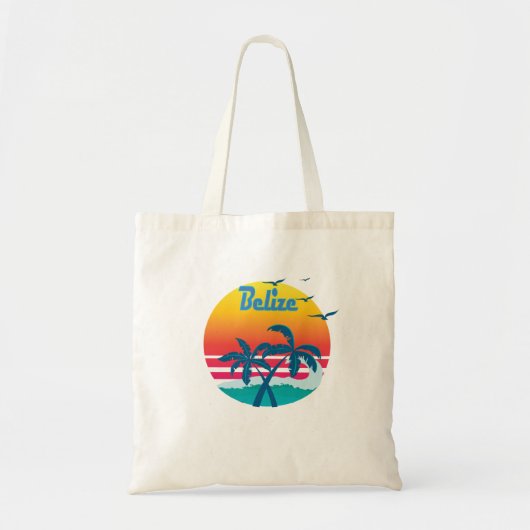 Belize, retro Vintages des Sommers Tragetasche (Vorne)