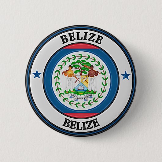 Belize Round Emblem Button (Vorderseite)