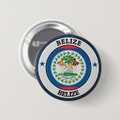 Belize Round Emblem Button (Vorne & Hinten)