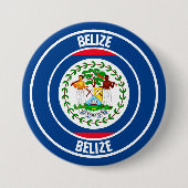 Belize Round Emblem Button (Vorderseite)