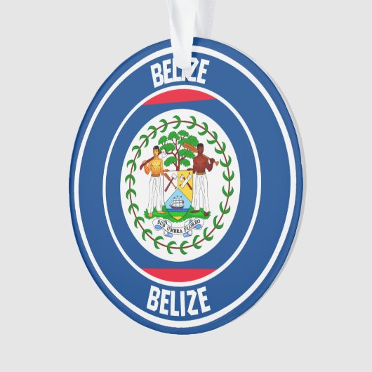 Belize RundEmblem Ornament (Vorderseite)