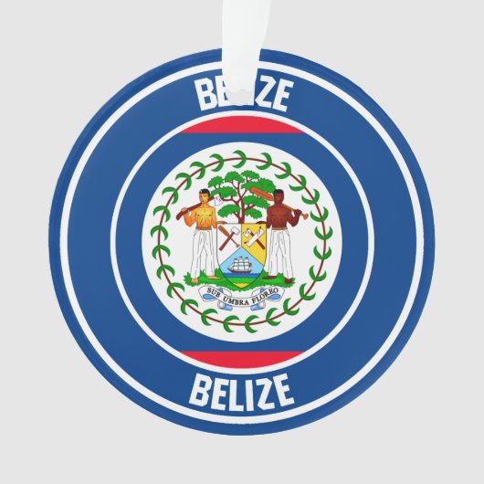 Belize RundEmblem Ornament (Vorderseite)