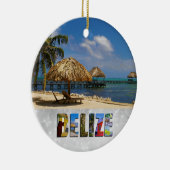 Belize San Pedro Beach Ambergris Caye Weihnachten Keramik Ornament (Rechts)