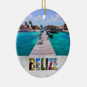 Belize San Pedro Beach Ambergris Caye Weihnachten Keramik Ornament (Rechts)