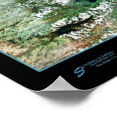 Belize Satelliten Poster Foto Print Map (Ecke)