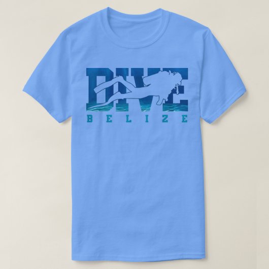 Belize Scuba Diving Souvenir Diver Geschenk T-Shirt (Design vorne)