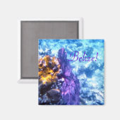 Belize Sea Fan Magnet (Vorderseite/Rückseite)