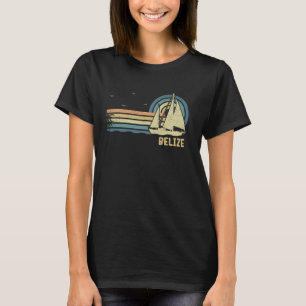 Belize Segeln Vintage-Segelschiff Sommer Segler T-Shirt
