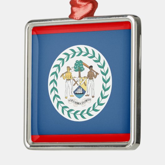 Belize Silbernes Ornament (Links)