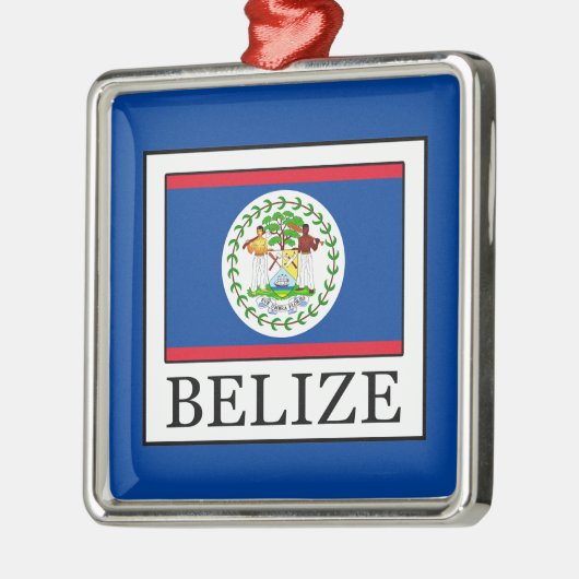 Belize Silbernes Ornament (Links)