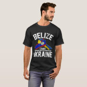 Belize Stands With Ukraine Ukrainian Flag Tees (Vorne ganz)