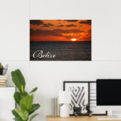 Belize Sunrise Poster2 Poster (Heimbüro)