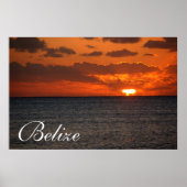 Belize Sunrise Poster2 Poster (Vorne)