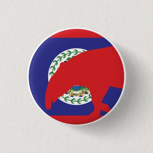 Belize Tapir Belizer National Animal Flag Button (Vorderseite)
