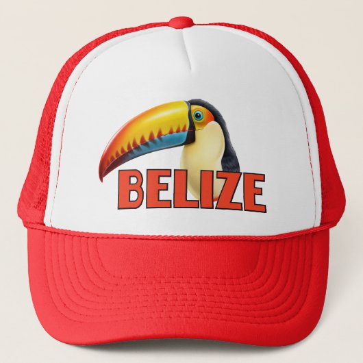 BELIZE Toucan Truckerkappe (Vorderseite)