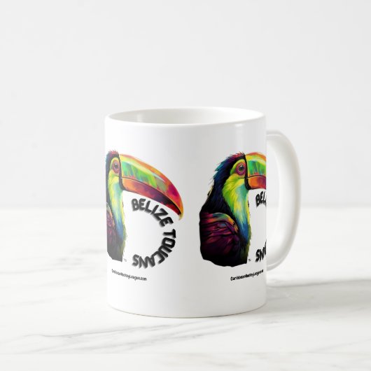 Belize Toucans - CaribbeanHockeyLeague.com Kaffeetasse (VorderseiteRechts)