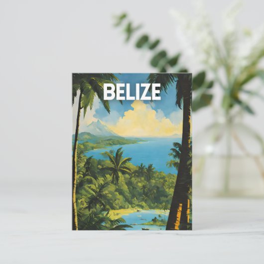 Belize Travel Postkarte (Stehend Vorderseite)