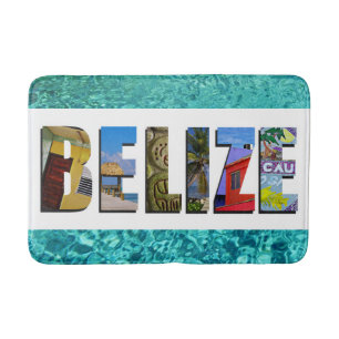 Belize Tropical Beach Blue Ocean Travel Foto Badematte