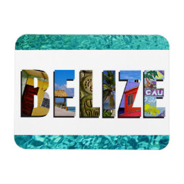 Belize Tropical Beach Blue Ocean Travel Foto Magnet