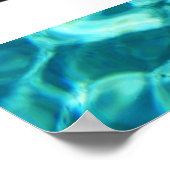 Belize Tropical Beach Blue Ocean Travel Foto Poster (Ecke)