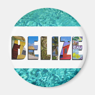Belize Tropical Beach Blue Ocean Travel Fotos Magnet