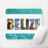 Belize Tropical Beach Blue Ocean Travel Fotos Mousepad (Mit Mouse)