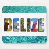 Belize Tropical Beach Blue Ocean Travel Fotos Mousepad (Vorne)