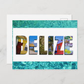 Belize Tropical Beach Blue Ocean Travel Fotos Postkarte (Vorne/Hinten)