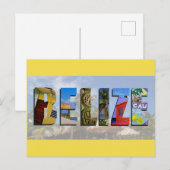 Belize Tropical Beach Blue Ocean Travel Fotos Postkarte (Vorne/Hinten)