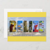 Belize Tropical Beach Blue Ocean Travel Fotos Postkarte (Vorne/Hinten)